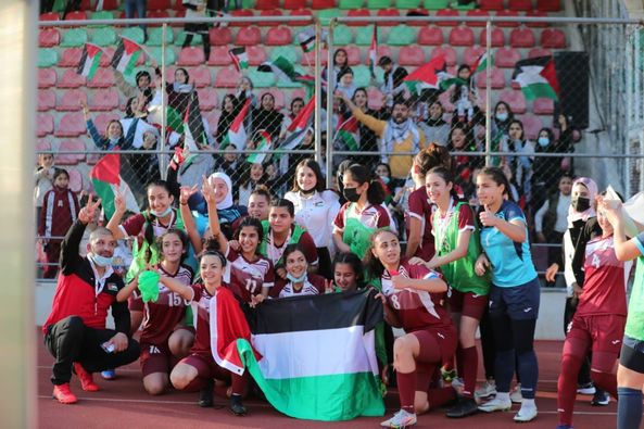 واعدات فلسطين يحققن الفوز على لبنان B في بطولة غرب سيا