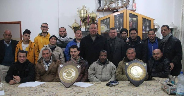 شباب رفح يلتقي الاعلاميين الرياضيين