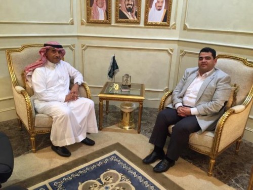 هنية يلتقي بنائب رئيس رعاية الشباب والرياضة السعودي