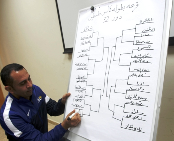 إجرا قرعة الدور 32 من بطولة كأس فلسطين