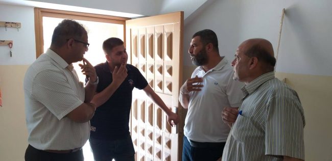 الدائرة الطبية تتسلم غرفتها الخاصة بملعب رفح البلدي