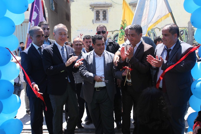 السفير الياباني يفتتح مشروع ترميم نادي خدمات الشاطئ