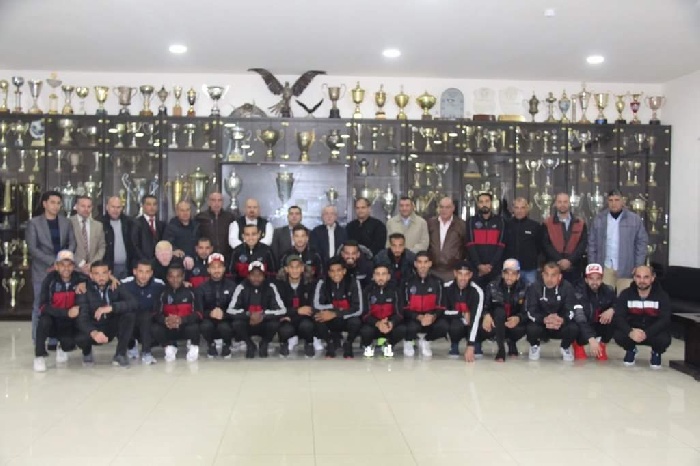 بعثة الشاطئ تزور نادي الفيصلي