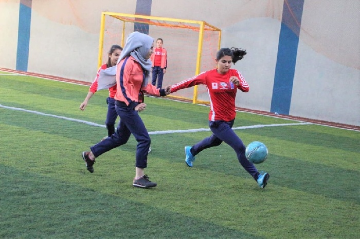 طوكيو 1  افتتاح بطولة الفتيات الكروية بغزة