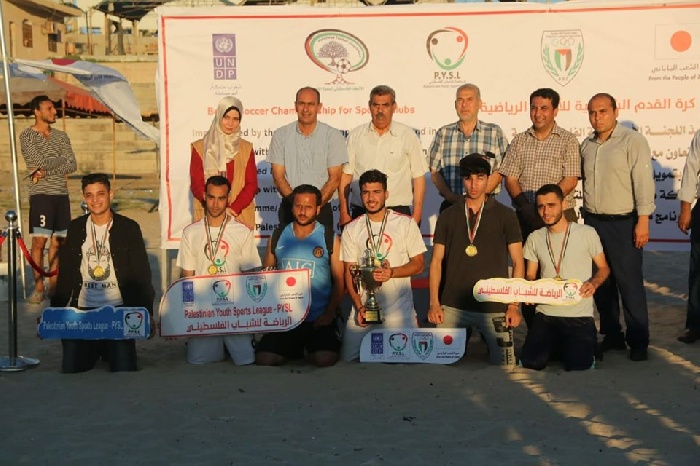 الصبرة يتوج بكأس بطولة الهواة لكرة القدم الشاطئية