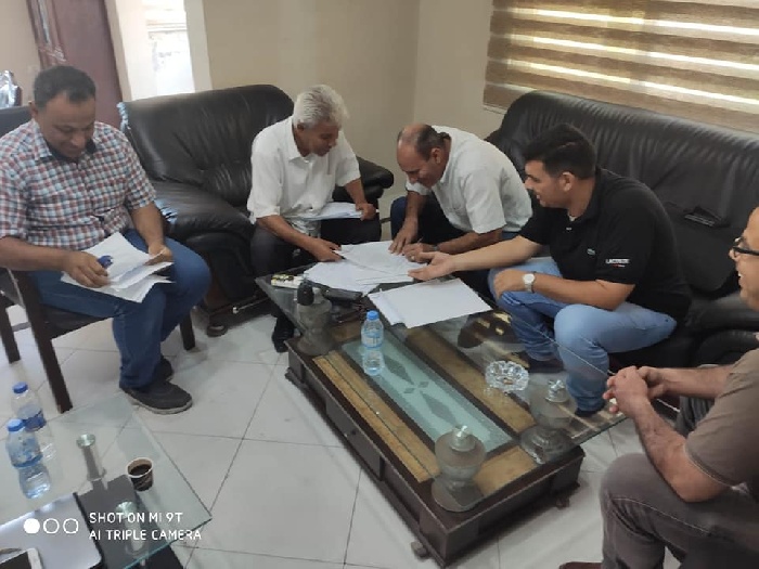 الزعيم الرفحي يسلم ملف الكأس محكمة الرياضية