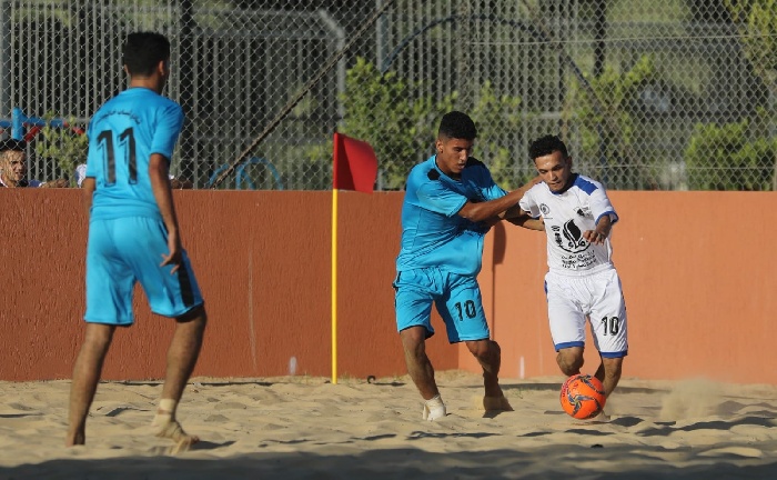 انتصاران لشباب خانيونس وغزة الرياضي في بطولة كرة القدم الشاطئية