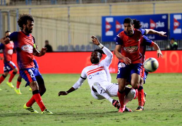 فيديو  الزمالك يهزم بتروجيت بنيران صديقة